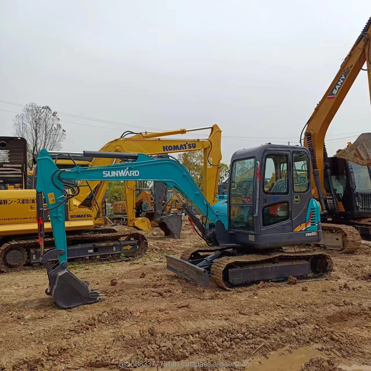 Used SWE60E Hydraulic Crawler Excavator in Good Condition 6TON 2016