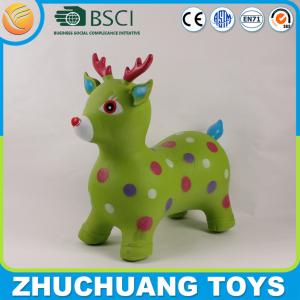 China pvc inflatable jumping animals pink deer factory