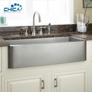 China Handmade House Kitchen Sinks Apron Front Stainless Steel Single Bowl Kitchen Sinks factory