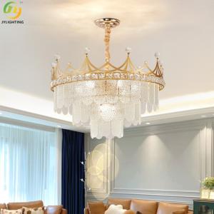 China Customized Contemporary Crystal Pendant Light Living Room factory