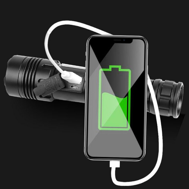 High Power Emergency LED Torch Flashlight Adjustable Focus for Camping