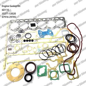 China 6D110 Full Gasket Set 6138-K1-9901 6138-K2-9901 Suitable For Komatsu factory