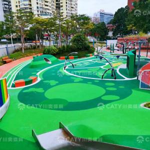 China Color Full Playground Safety Flooring Odorless Rubber Granules Wear Resistant EPDM Granules factory