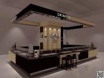 Luxurious free original design jewelry display showcase jewelry kiosk