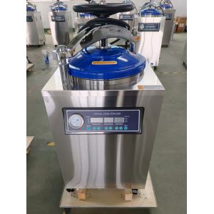 China STV-H35 Top Loading  Hand Wheel Quick Open Door Vertical Autoclave With Drying Time Setting  on sale