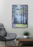 Abstract Landscape Modern Art Oil Painting For Living Room Forest Tree Painting
