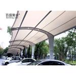 Fire Resistant Powder Coated Membrane Structure Roof Car Sun Shade Carport