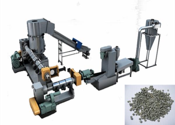 PP / PE Plastic Pelletizing Equipment , Water Ring Waste Plastic Recycling
