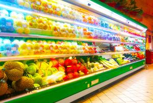 China R134a SS 304 201 Commercial Display Freezer For Beverage factory