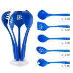 Silk Printing Logo Kitchen Utensil Set Durable Nylon 8-Piece Kitchen Cooking