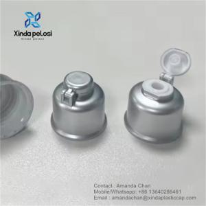 China Gold Silver Color UV Screw Flip Top Cap Flip Top Cap Plastic For Bottles Usage on sale