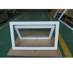 China PVC Frame Double Glazed Sash Windows Waterproof Bathroom Awning Windows factory