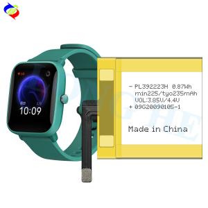 China Oem Battery PL392223H 235mAh Battery For Huawei HUAMI Amazfit POP A2009 smartwatch Battery factory