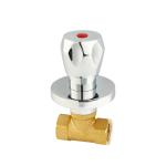 Zinc Alloy Handle Brass Stop Valve Chrome Concealed Stop Valve anti leakage