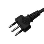 10A 250V Italy Power Cord , 3 Pin IMQ Standard Black Universal AC Power Cord