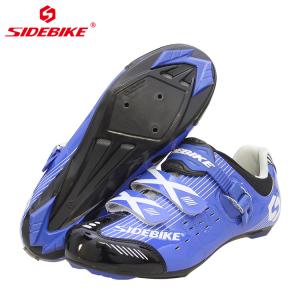 China Blue SPD Indoor Cycling Shoes , Inside SPD Bicycle Shoes Water Resistant factory