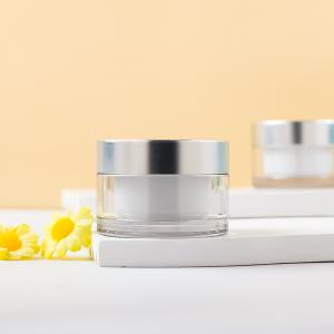 China ISO Certified Cream Jars Cosmetic Packaging With Customizable Lid Options And Finishe factory