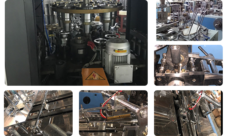 Fully Automatic Sleeve Wall Coffee Cups Machine Customized Steel Mould