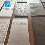 Two Side Coated Acid Etched Glass 4mm 5mm 6mm 8mm Anti-slip for Office /