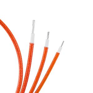 China Silicone Rubber UL3068 Fiberglass Braided Wires Insulation 30AWG factory