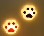 Kingda ABS Silicone Animal Led Night Light cat paw for Decoration