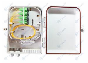 China SC APC Connector Fiber Optic Cable Box , 16 Cores 16 Port Fiber Splitter Distribution Box factory