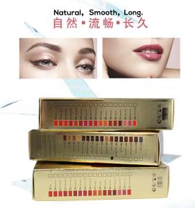 China 34 Colors Permanent Makeup Pigment PMU Tattoo Lip Microblading Pigment Ink factory
