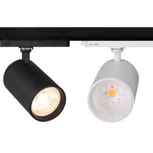 China 6000K Aluminum COB Track Light , Durable Hotel LED Track Lamp factory