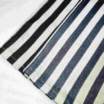 Indigo Blue Striped Jacquard Printed Denim Fabric Cargo Jeans 180cm