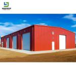 Prefabricated Modern Green Light Structural Steel Building Frame Workshop