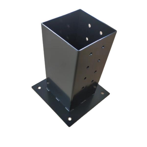 China Strong and Durable 3-Way Triangle Bracket for Pergola Black Customized Thickness factory