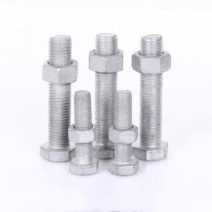 China High Strength HDG Hex Bolts and Nuts Set for Heavy Duty Construction Length 20mm-300m factory