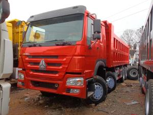 China 40 Tons Dump Truck For Sale Howo 400hp Tipper Truck 27 Cubic Heavy Duty Transport Sand Rock factory