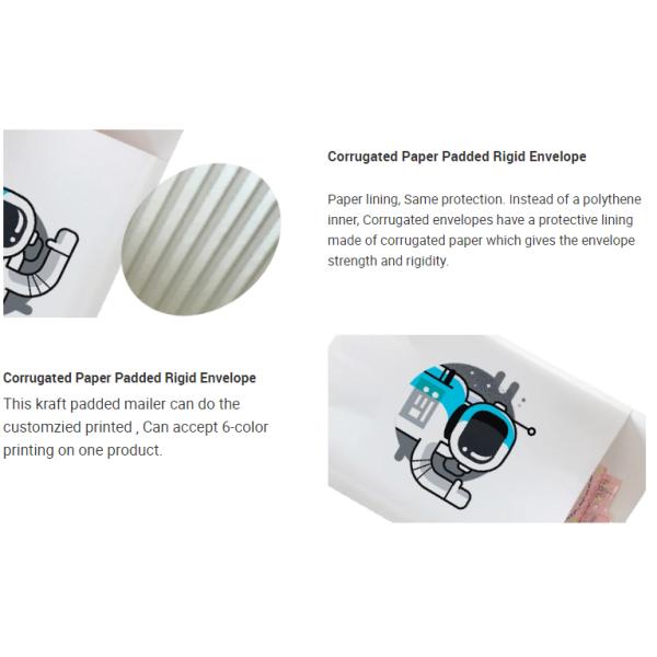 Custom Red Self Sealing Paper Mailers Packaging Cushioned Envelopes