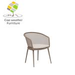 Iron Metal Dinning Chair for Colorful Outdoor Seating in Modern Restaurant