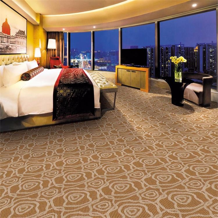 Modern Commercial Floor Coverings Red Circle Surface High Cut Low Loop