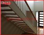 Wrought Iron Staircase VK88S Wrought Iron Handrail Tread Beech ,Railing tempered