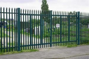 China Euro Style Free Standing Metal Palisade Fence , Cast Iron Fence Panels on sale