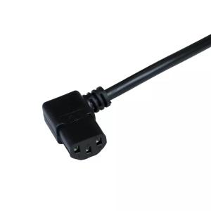 China Electric Lead 3 Prong Pin AC Power Cord 10A 13A 15A IEC C13 Angle factory