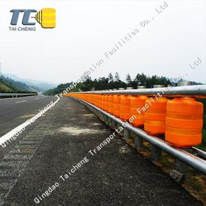 China Road Traffic Safety EVA Roller Barrier With Hot Dip Galvanized Components factory