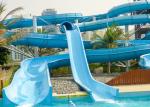 Outdoor Fiberglass Spiral Water Slide Glass Fiber Material For Theme Park