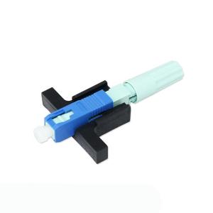 China 5G LX58 SC UPC FTTX Field Installable Connector Fiber Optic Flat Cable Blue factory