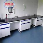 Waterproof Durable Laboratory Island Bench , Anti Corrosion Modular Lab