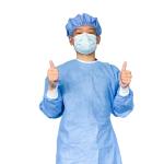 Lightweight PP Nonwoven SMS Disposable Surgical Gown