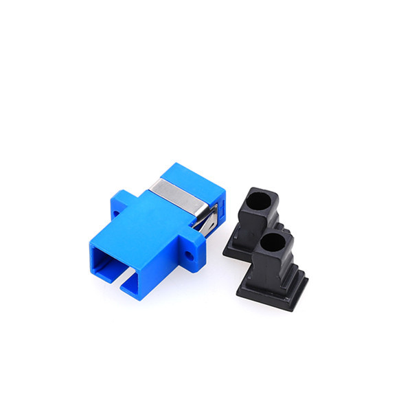 Singlemode Simplex Fiber Optic Adapter SC Flange Type For Ftth Solutions