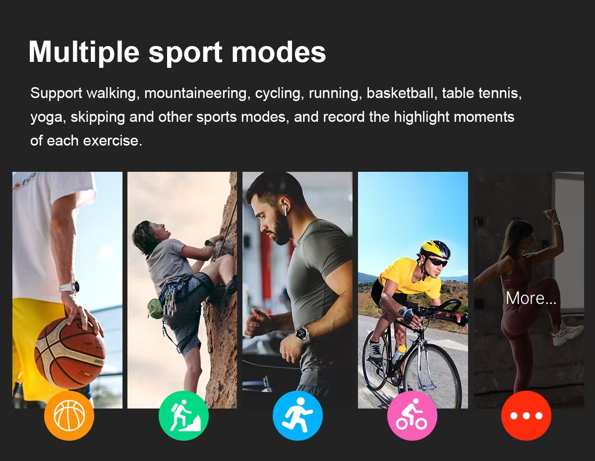 DM50 SmartWatch With Heart Rate & Blood Pressure & Oxygen Monitor
