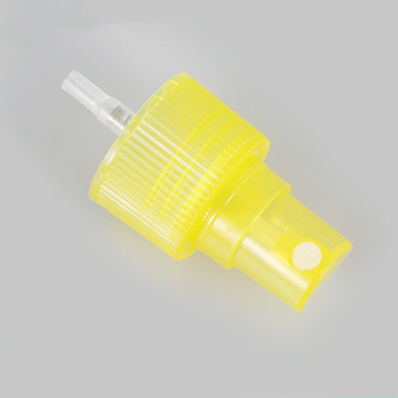 24mm 24/410 Plastic Fine Mist Sprayer Yellow Alcohol Sprayer For Bottle