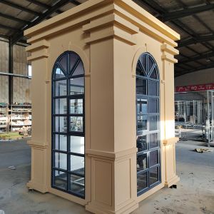 China Luxury Stainless Steel Security Booth Ready to Use for Corporate Image Enhancement on sale