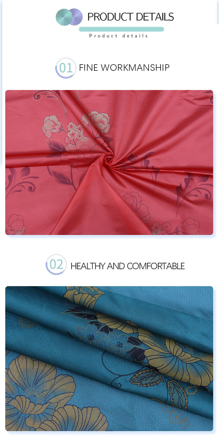Polyester Golden Tricot Mattress Quilting Fabric 230cm Width