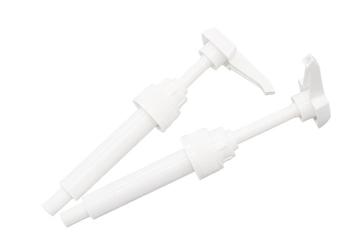 Food Grade PP 28-410 FR Closure Square Head Sauce Dispenser Pump For Coffee Juice Use 5ml 8ml 10ml Dosage
